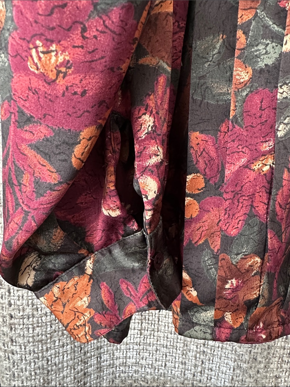Fall Color Floral Blouse - Picture 4 of 10
